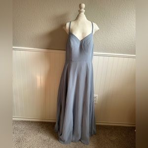 Dusty Blue Azazie Davis Bridesmaid Dress XS
